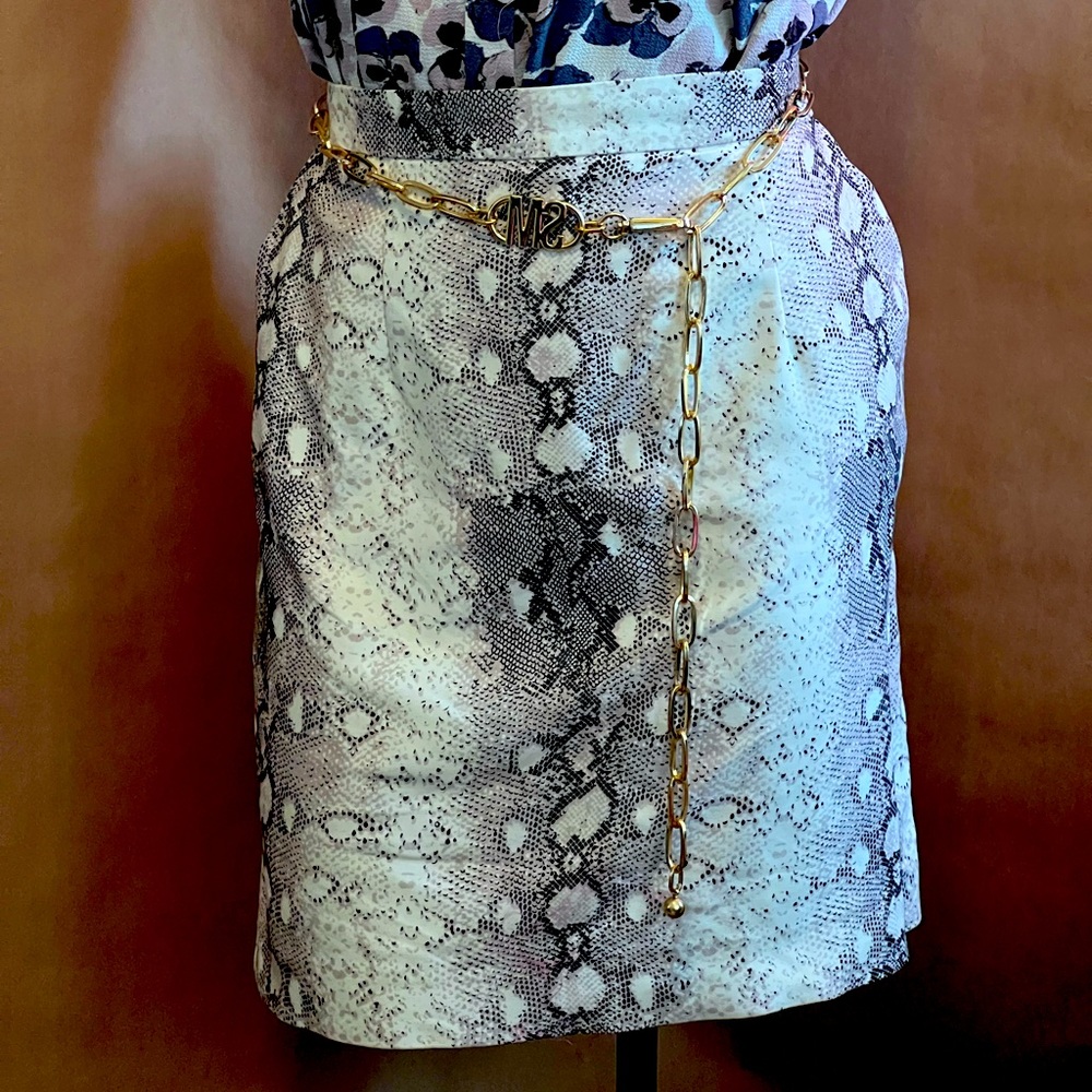 Womens snake design business casual skirt